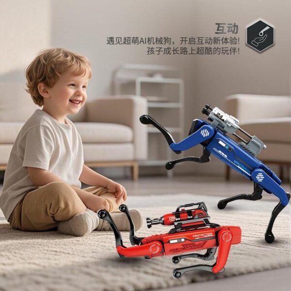 2025 New Model Children's Toy AI Artificial Intelligence Remote Control Electric Robot Dog Mechanical Programming Boy's Birthday Gift