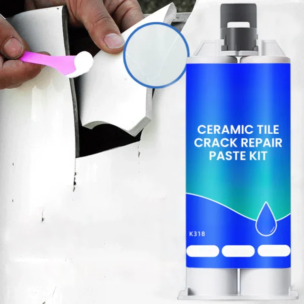 💧Multi-functional waterproof and anti-corrosion repair adhesive🔥 (suitable for ceramic floor tiles, walls, and kitchen countertops) saves time and costs.